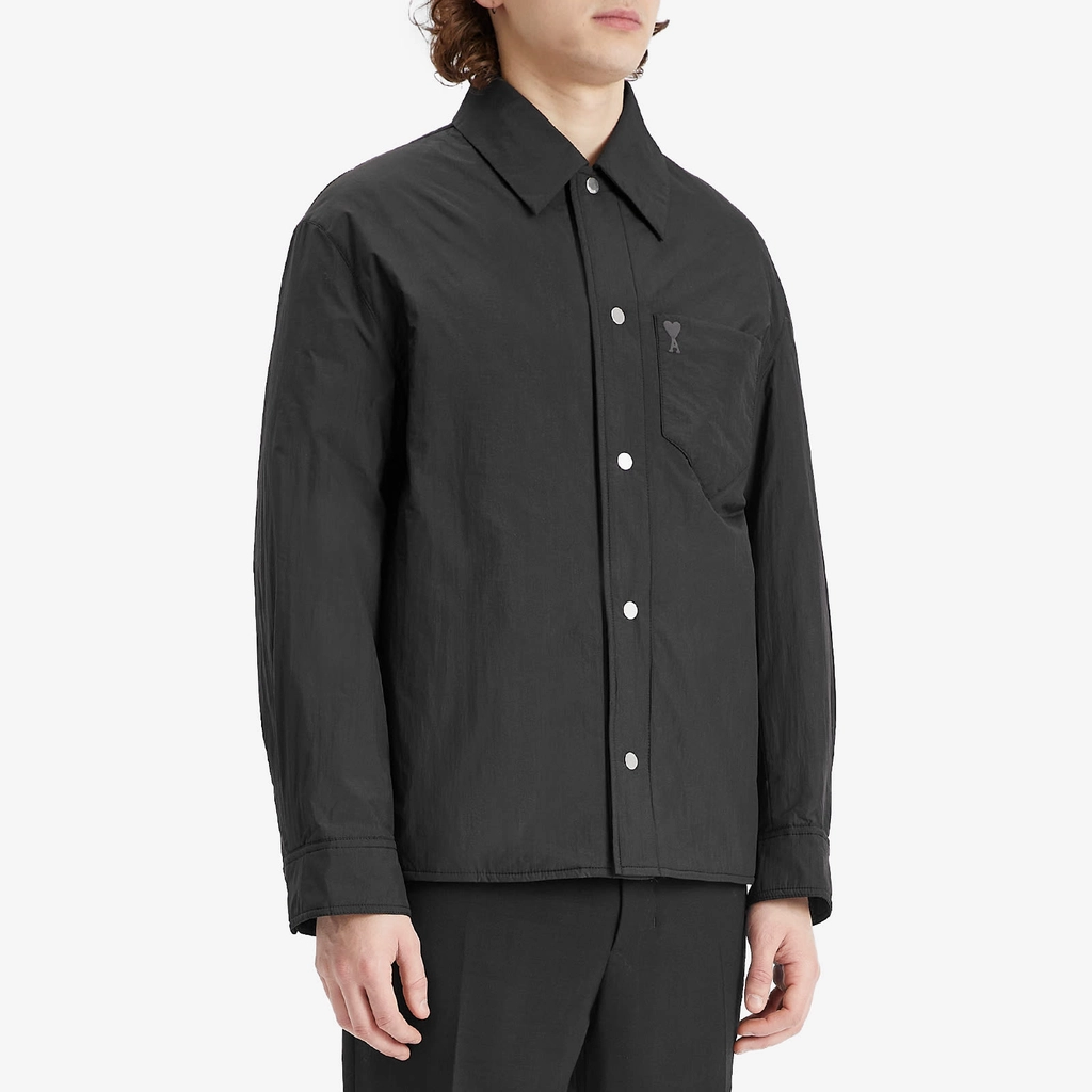 AMI Paris Men's Padded ADC Overshirt Black